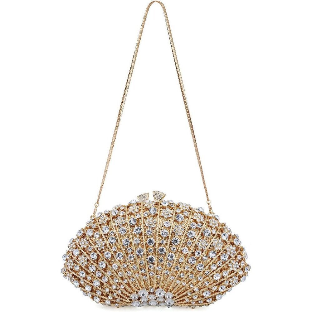 Luxury Crystal Rhinestone Clutch for Women, Sparkly Evening Bag for Party & Prom - Picture 3 of 6